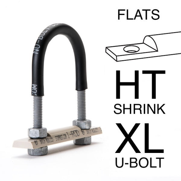 10 in Galvanized Nu-Bolt XL, Non-Gripping with Peek